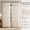 Birch, variant on Pinch Pleated Linen Sheer Curtains 96 Inch 2 Panels Set, Off White Beige Light Filtering Privacy Drapes with Hooks & Rings for Living Room Bedroom