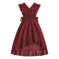 thumbnail image 1 of Afdoent Robe pour Filles Été Robe Sans Manches Imprimée Robes de Danse Vêtements Décontractés Longue Robe Maxi 8-9 Ans, 1 of 5
