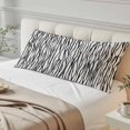 thumbnail image 4 of Black White Lines Body Pillow Covers 20"x54", Retro Stripes Texture Minimalist Art Soft Brushed Microfiber Breathable Throw Pillow Covers, Pillowcase with Zipper for Couch Sofa Bedroom Living Room, 4 of 9