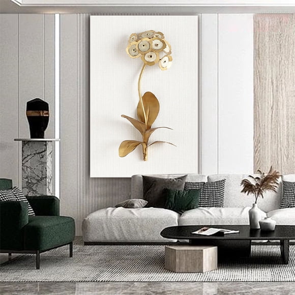 Home Decor 3 Piece Set Modern Wall Art Flower Print Large Canvas Painting Picture Abstract(No Frame)