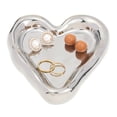 thumbnail image 2 of Unique Bargains Ceramic Jewelry Tray Decorative Trinket Dish Organizing Jewelry Box Silver, 2 of 7