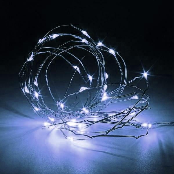 No Model LED String Light with 120 Individually Mounted LEDs Starry String Lights Warm White Color LEDs on a Flexible Copper Wire 20ft Inno Lightinc