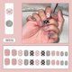 thumbnail image 1 of 24pcs Pink Checkerboard Nail Patch Sweet Style Removable Short Paragraph, 1 of 4
