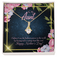 thumbnail image 2 of To My Granddaughter To My Aunt Luckiest Aunt Alluring Ribbon Necklace Message Card, 2 of 20