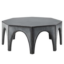 Ottoman Accent Chair, Nailhead, Grey Gray, Velvet, Modern Contemporary, Mid Century Living Hotel Lounge Cafe Lobby