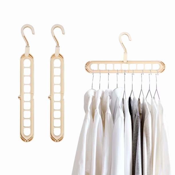 Clothes Hangers 9 Holes Magic Spave Saving Hangers Organizer Plastic