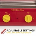 Nostalgia NHDR8RY Hot Dog Roller and Bun Warmer, 8 Hot Dog and 6 Bun