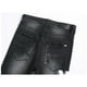 thumbnail image 5 of Pantalones vaqueros negros retro con agujeros para hombre, pantalones ajustados elásticos de moda, pantalones versátiles para hombre, AM, europeo, 5 of 5