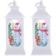 thumbnail image 5 of 2 piezas de farol de vela de Navidad, lámpara de vela LED decorativa, farol de mesa, farol de muñeco de nieve, farolillos colgantes, farol de vela sin llama, Navidad, 5 of 5