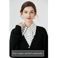 thumbnail image 5 of Camicover Chiffon Detachable Fake Collar,Half Shirt Blouse Dickey Collar Faux False Collar Elegant for Women Girls, 5 of 8