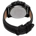 thumbnail image 4 of Men's Swiss Quartz Chronograph Multifunction Leather Black Strap Watch, 4 of 5
