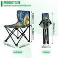 thumbnail image 3 of Folding Chair Camping Chair For Camping Picnicking Outdoor Beach and Travel Sunflowers under The Starry Night, 3 of 8
