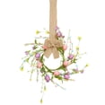 thumbnail image 3 of CoreLiving Easter Mini Wreaths for Cabinets Small Spring Wreath with Eggs and Wildflowers Artificial Flower Decor for Kitchen Cabinet Door Home Wall Window Mantle Decoration, 3 of 9