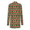 thumbnail image 2 of Cutuoiiu Women's Fashionable Christmas Printed Long Sleeve Cardigan Jackets Gifts, 2 of 7