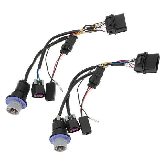 Unique Bargains 2pcs Projector Headlight Converter Adapter Wire for Ram 1500 2500 3500 2013-2018 No.810003 Head Lamp Harness Connector