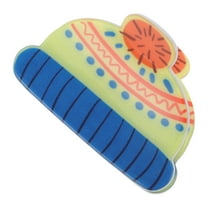 Unique Bargains 1 Pc Christmas Hair Clips Hat Hairdo Clip for Christmas 2.56"x1.77"x1.97" Yellow Blue