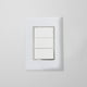 thumbnail image 3 of KIT DE 2 PLACAS CON APAGADOR TRIPLE BLANCA Sanelec 4477, 3 of 6