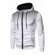 thumbnail image 1 of Sudadera Hoodie Con Cierre Y Gorro Moda Slim Fit, 1 of 8