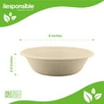 thumbnail image 2 of 32 oz Multipurpose Bowls | Tree-Less™ Compostable Molded Fiber, 2 of 3