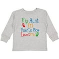 thumbnail image 3 of Inktastic My Aunt in Puerto Rico Loves Me Boys or Girls Long Sleeve Toddler T-Shirt, 3 of 5