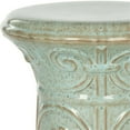 thumbnail image 3 of Safavieh Imperial Scroll Ceramic Garden Stool in Light Aqua, 3 of 3