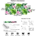 thumbnail image 4 of Watercolor Flamingo Tropical Peel and Stick Wallpaper Removable Green/Pink Vinyl Self Adhesive Shelf Liner 17.7in x 9.8ft, 4 of 8
