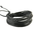 thumbnail image 3 of UDIYO Fashion Unisex Multi-layer Faux Leather Braided Rope Bracelet Bangle Wrist Gift, 3 of 5