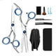 thumbnail image 2 of Kit de tijeras de corte de pelo 10 piezas Kit profesional de acero inoxidable agarre cómodo Kit de tijeras de adelgazamiento del cabello portátil, 2 of 8