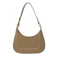 thumbnail image 3 of Bolsos Vagabundos Elegantes para Mujer Bolso Axila Con Forma Media PU Viajes Al Aire Libre (), 3 of 8