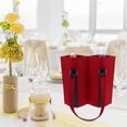thumbnail image 3 of Bolsa de mano doble para transportar botellas de vino, bolsa de viaje para botellas de vino, bolsa de fieltro, bolsa portadora de botellas de vino, bolsa de embalaje para botellas de vino de fieltro, 3 of 8