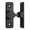 Black, variant on TOP-MAX Sliding Barn Door Lock with Screws, Safety Door Bolt Latch Lock, 90° Gate Latches Flip Latch Silver