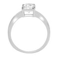 thumbnail image 2 of 1.75 ct Radiant Cut Genuine Cultured Diamond VS1-VS2 G-H 18K White Gold Solitaire Promise Wedding Statement Engagement Designer Ring size 9.5, 2 of 6