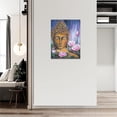 thumbnail image 4 of Vintage Buddha Wall Decor Zen Lotus Pictures Wall Art Zen Meditation Spiritual Painting Canvas Print Framed Modern Home Decorations Artwork For Office Bathroom Bedroom 12"x16", 4 of 6