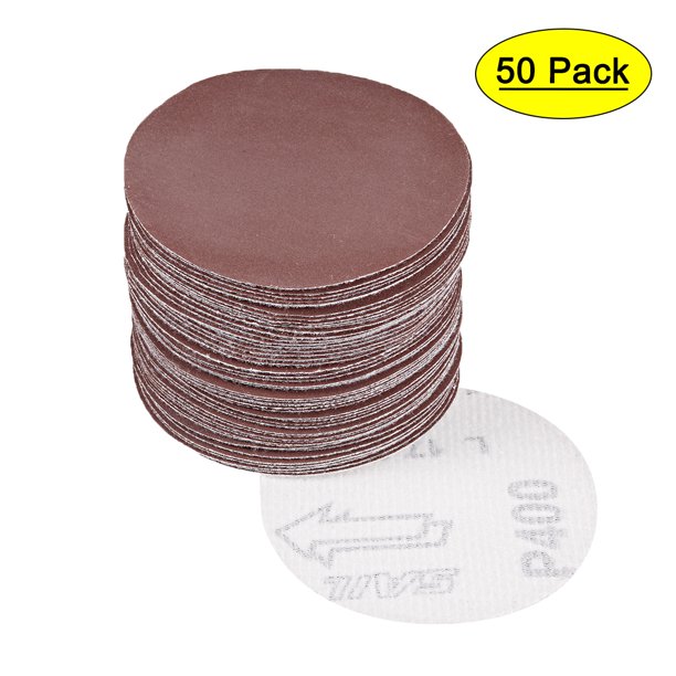 50Pcs 3 Inch Hook and Loop Sanding Disc 400 Grits Flocking Sandpaper