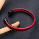 thumbnail image 2 of Pulsera de cordón de cuero genuino trenzado para hombre con cierre magnético, 2 of 4