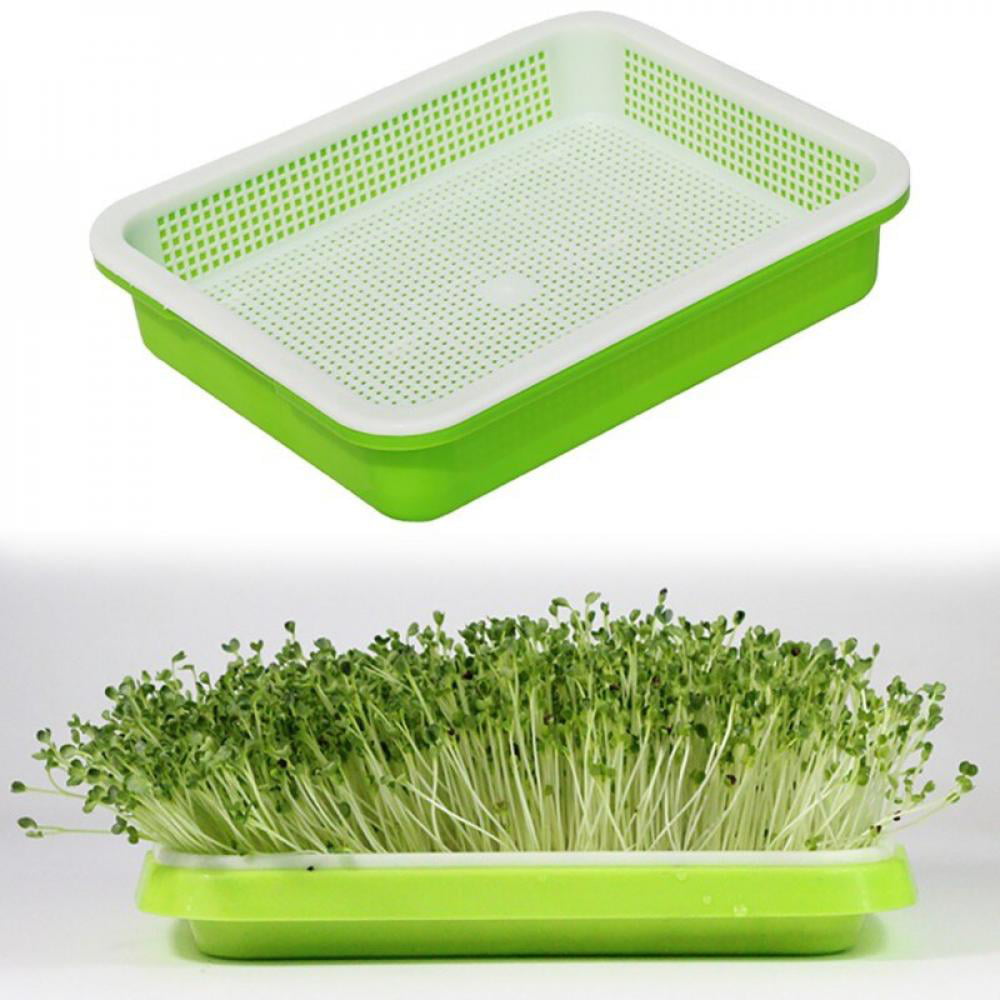 Plastic Nursery Pots Soilless Hydroponic Seed Trays Sprout Plate Garden Supplies 
