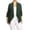 Hunter Green, variant on Women's Plus Size Draped Neck Open Front Loose Fit Solid Cardigan Female Jacket