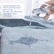 thumbnail image 4 of 100% Algodón Textura Baño Toallas - Juego de 4 Suave y Grueso Absorbente Gofre  Tejido Toallas 27 x 54 Pulgadas Perfecto para Diario Uso Azul Spa, 4 of 8