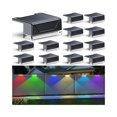 thumbnail image 1 of Luces solares para cerca LIANGLOME 12 unidades, blanco cálido RGB, IP44, 1 of 6