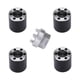thumbnail image 2 of Accesorios de repuesto Macarena combinador de bujes de rueda hexagonal extendidos 4 piezas para SCX24 90081 C10 modelo RC, 2 of 7