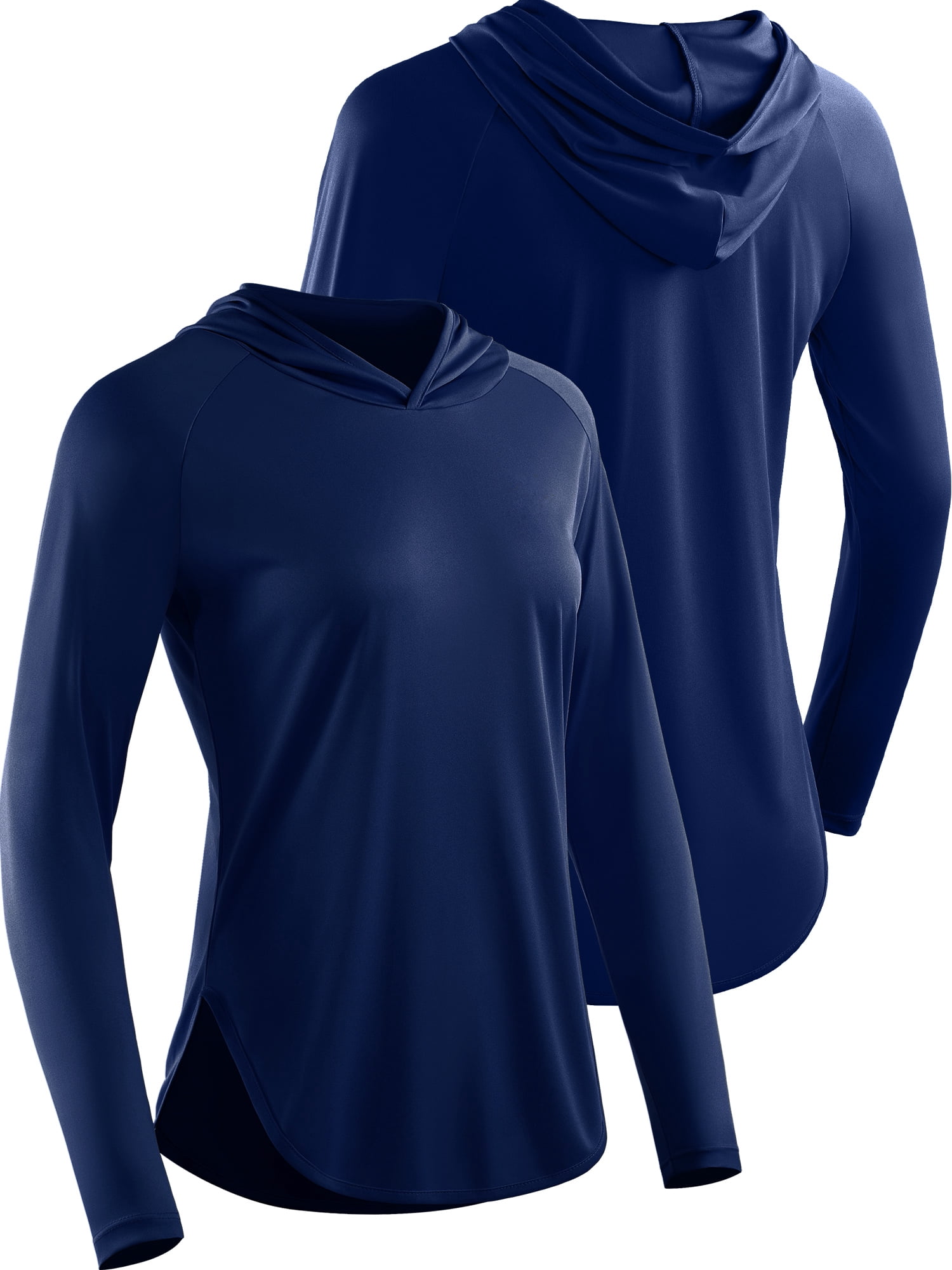 Cadmus Women's 3 Pack Workout Long Sleeve shirts UPF 50+ Sun Protection Dry Fit Running Shirts with Hoods