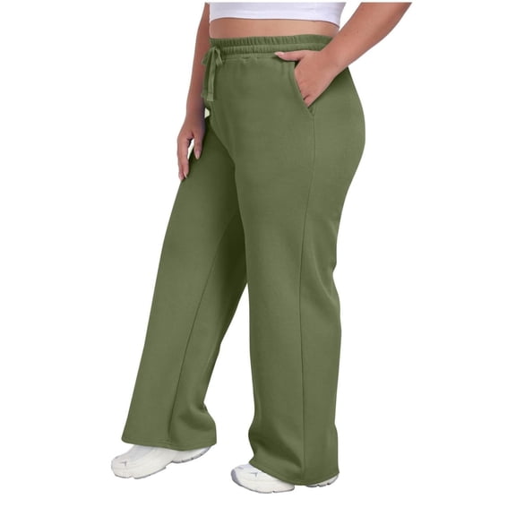 JUSLIO Womens Sweatpants Comfortable Casual Pockets Drawstring Sweatpants Green L