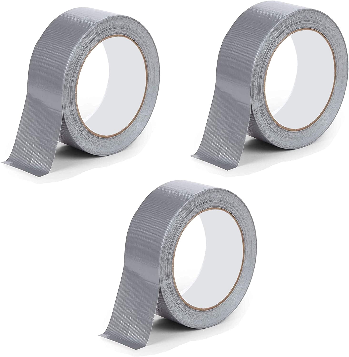 3 Roll Pack Professional Grade Silver Duct Tape, 1.88 in x 10 yd Each