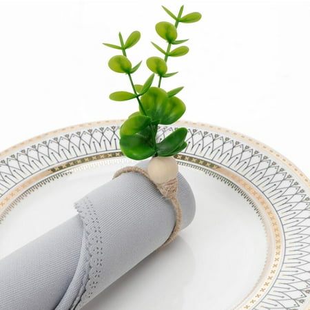 

Tagold Christmas Savings Clearance! Handmade Napkin Rings Exquisite Dinning Table Dinner Tables Setting Decoration For Holiday Family Wedding