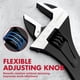 thumbnail image 5 of Llave con cierre en forma de flecha, 8 pulgadas, ajustable, acero Cr-V, negro, 5 of 8