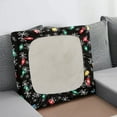thumbnail image 3 of Renewold Colorful Lights Snowflakes Couch Seat Cover Sofa Seat Slipcover Replacement Stretch Furniture Protector Sofa Cover Armchair Slipcover for Kids, Pets, Machine Washable, S, 3 of 5