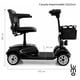 thumbnail image 2 of Silla de Ruedas Scooter Electrico Plegable Adulto Mayor negro, 2 of 7