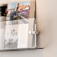 thumbnail image 4 of Cutora 2PACK Acrylic Brochure Holder Wall Mount Clear Hanging Magazine Rack Bookshelf Comic Display Stand Floating Storage Organizer for Living Room, Office, Waitting Room, 4 of 6