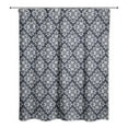 thumbnail image 2 of Creative Products Leafy Medallions Navy 71 x 74 Shower Curtain, 2 of 2