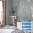 thumbnail image 3 of Bath Bliss Clear Solid Print PVC Shower Liners, 72" x 70", 3 of 14